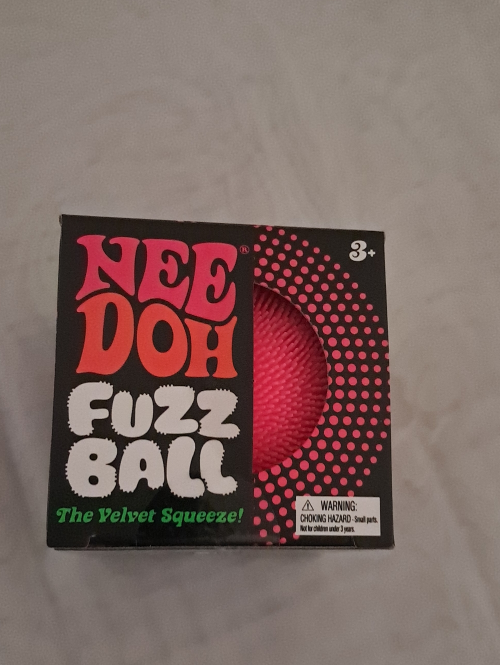 Fuzz Ball Velvet Squeeze - Hot Pink